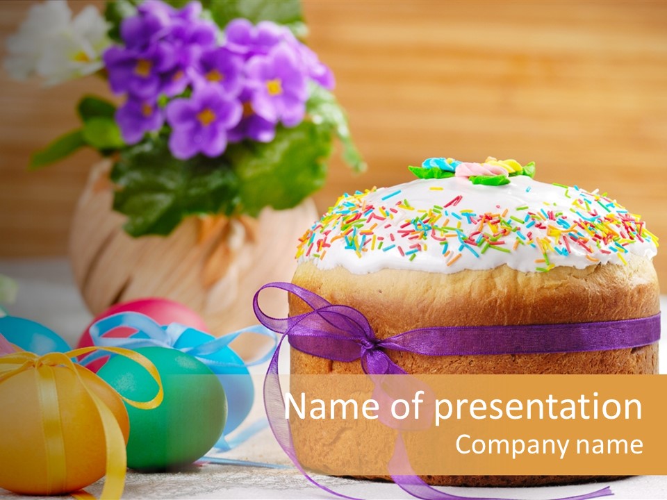 Traditional Easter Food PowerPoint Template