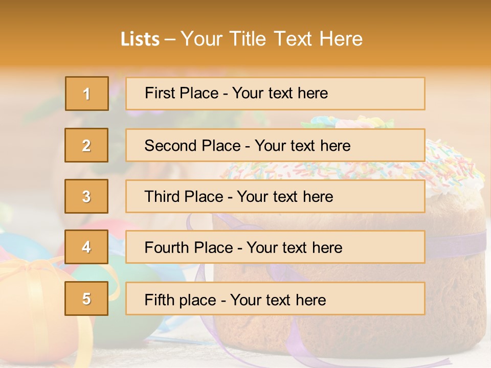 Traditional Easter Food PowerPoint Template