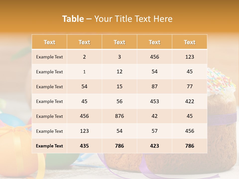 Traditional Easter Food PowerPoint Template