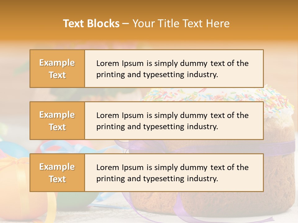 Traditional Easter Food PowerPoint Template