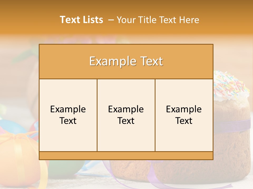 Traditional Easter Food PowerPoint Template