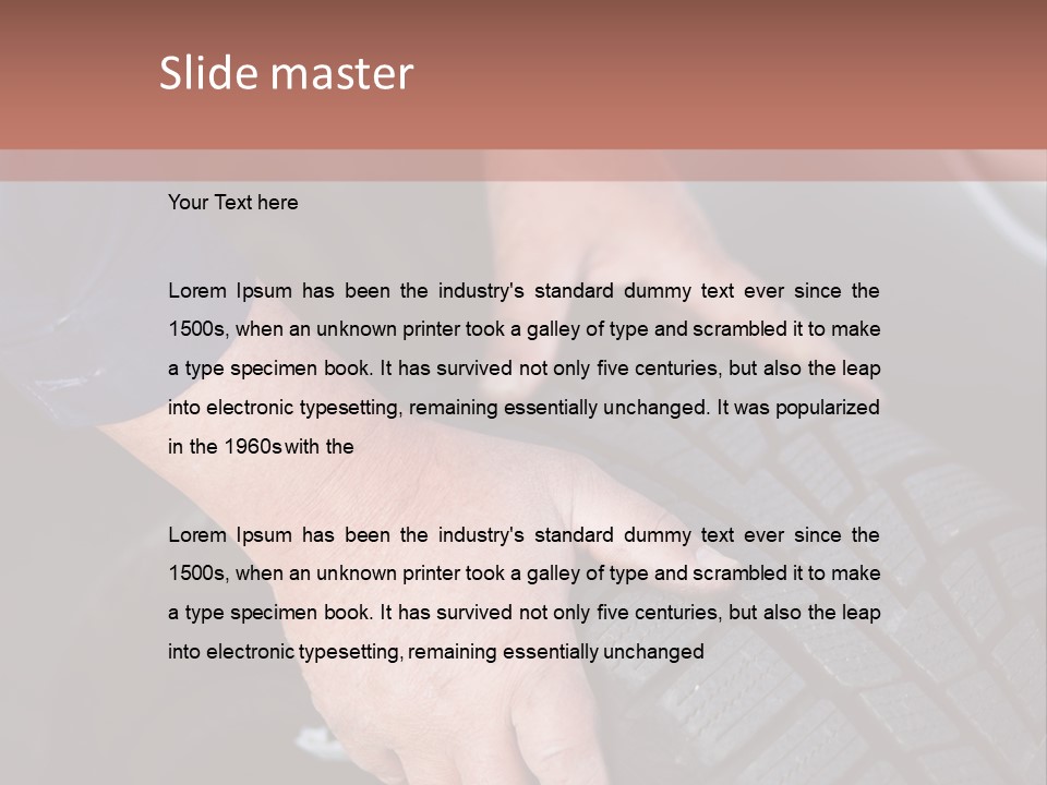 Repair Happy Senior PowerPoint Template