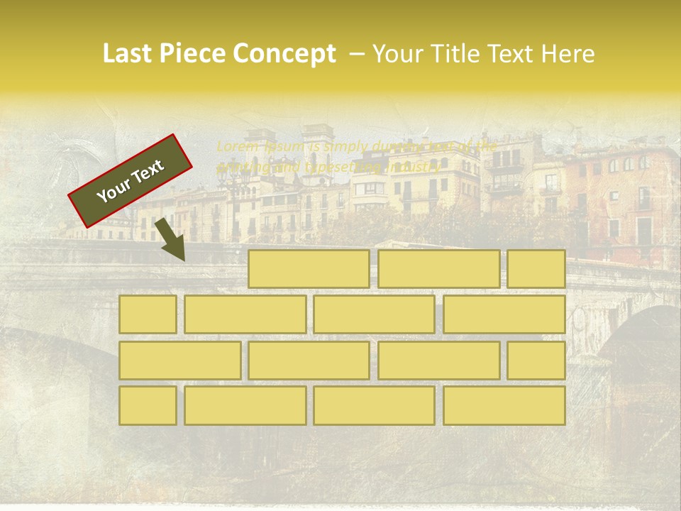 Rural River Lantern PowerPoint Template