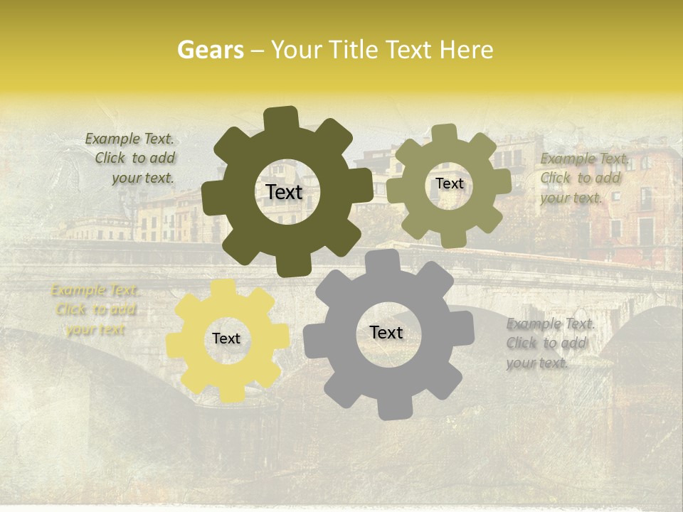 Rural River Lantern PowerPoint Template