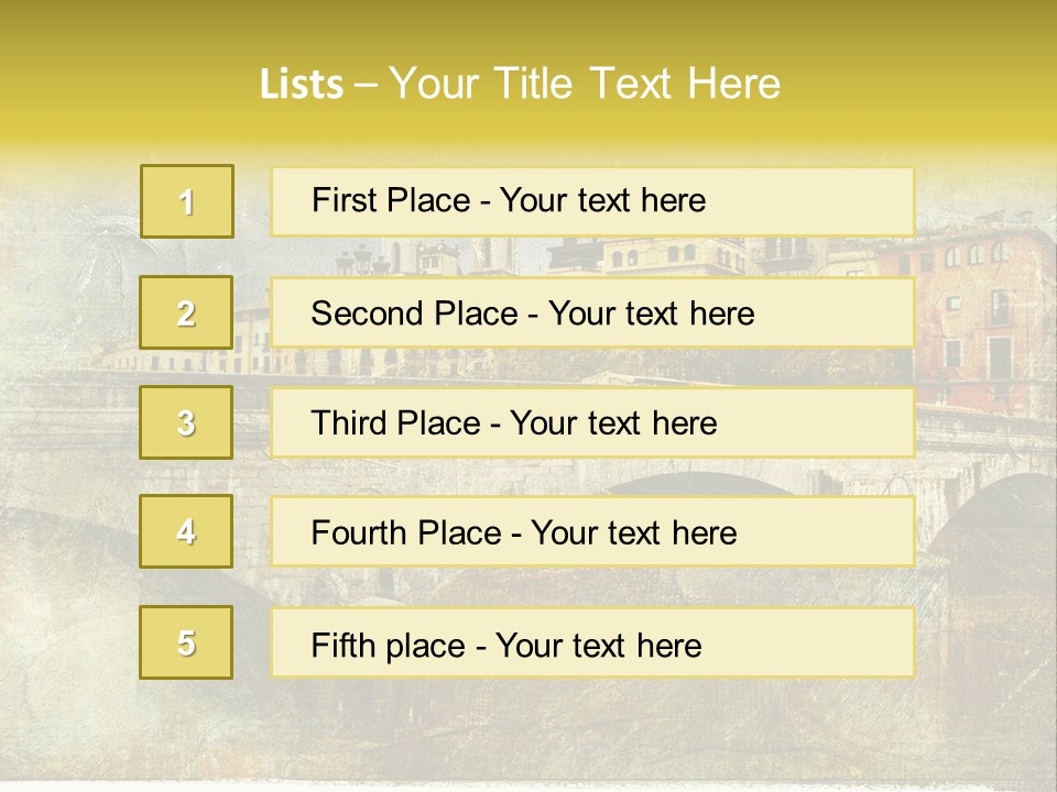 Rural River Lantern PowerPoint Template