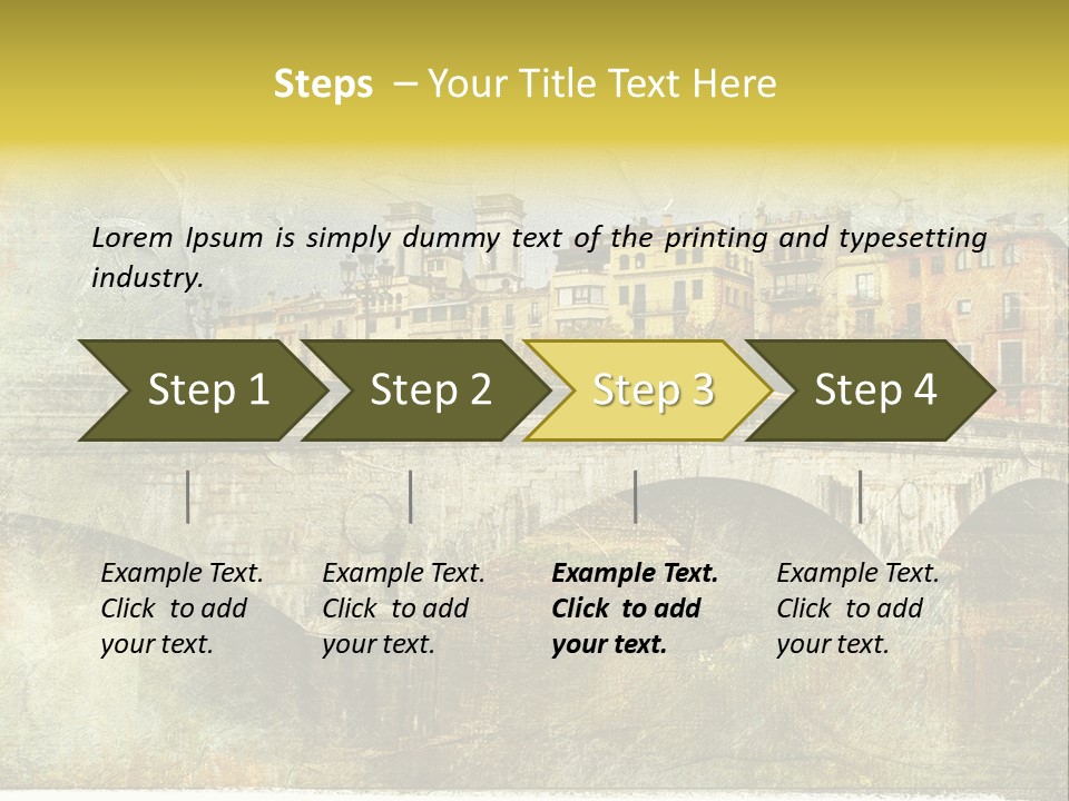 Rural River Lantern PowerPoint Template