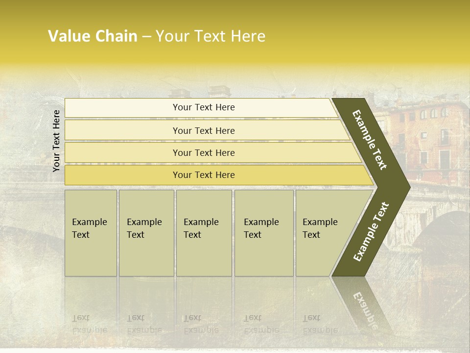 Rural River Lantern PowerPoint Template
