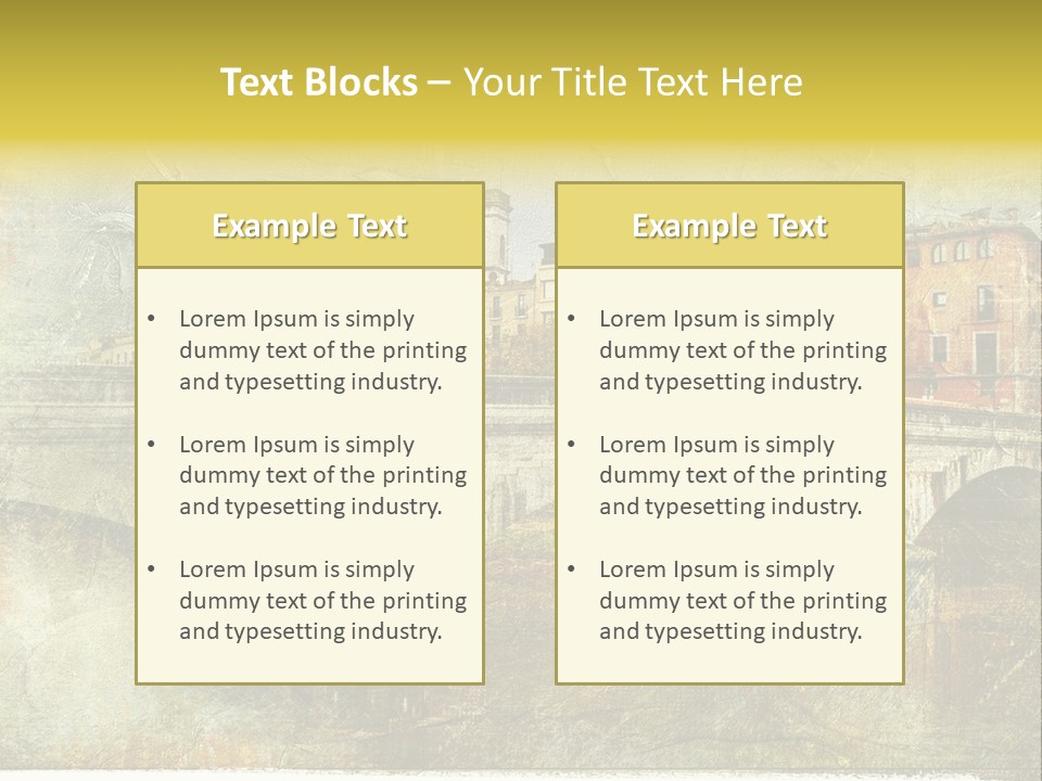 Rural River Lantern PowerPoint Template