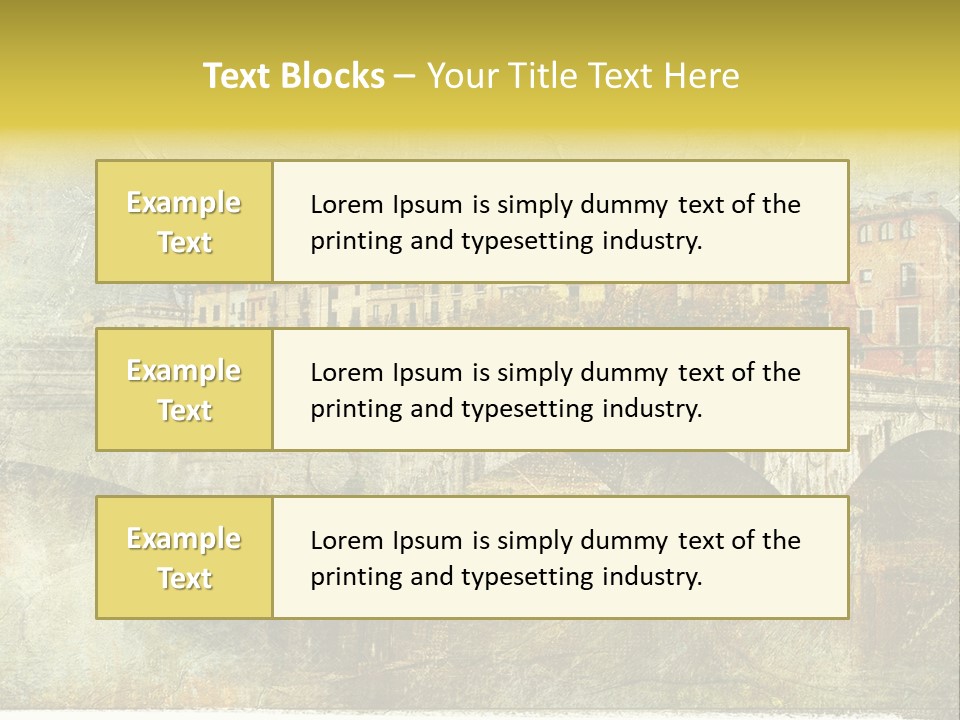 Rural River Lantern PowerPoint Template