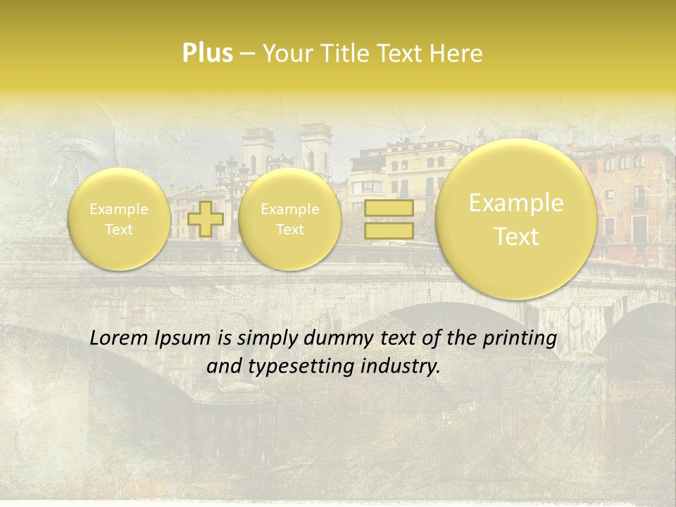 Rural River Lantern PowerPoint Template