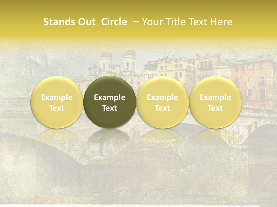 Rural River Lantern PowerPoint Template