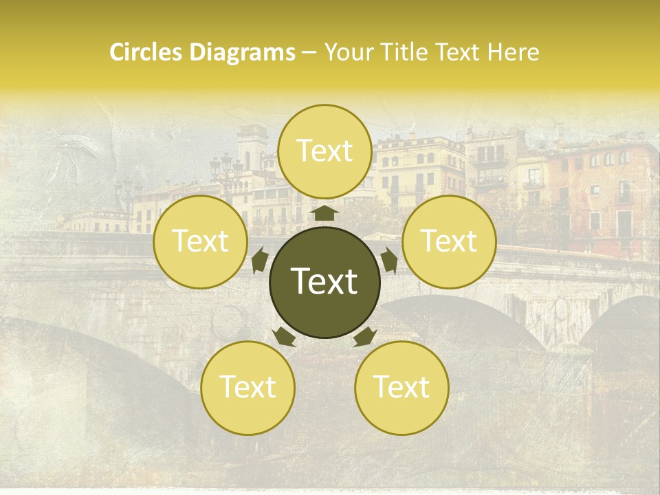 Rural River Lantern PowerPoint Template