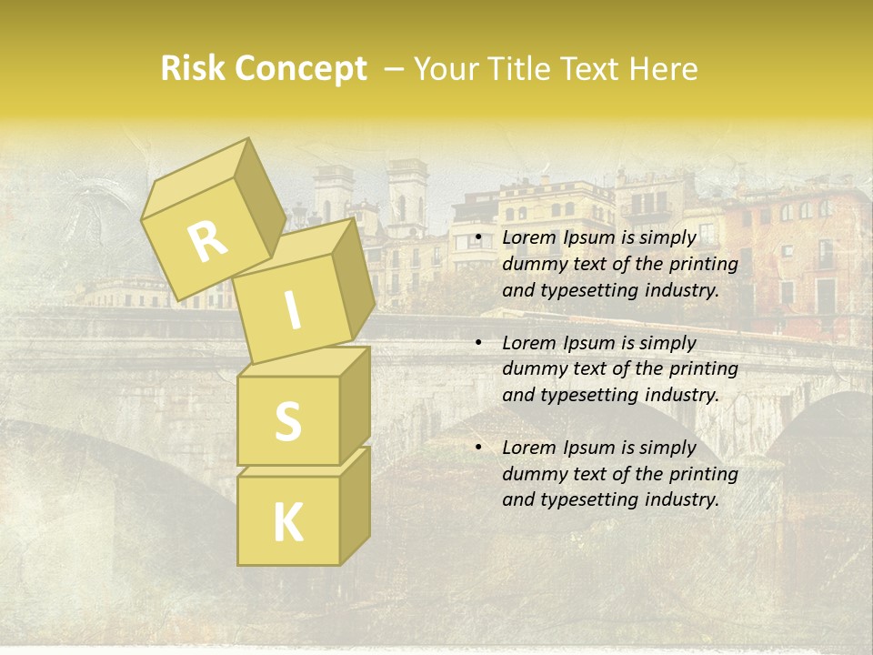 Rural River Lantern PowerPoint Template