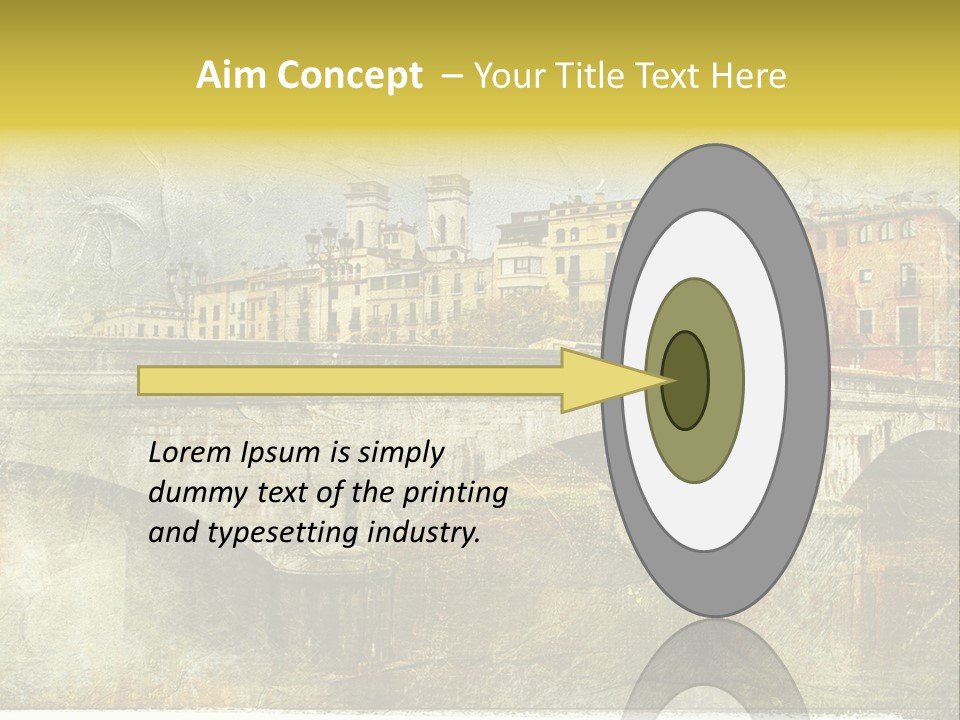 Rural River Lantern PowerPoint Template