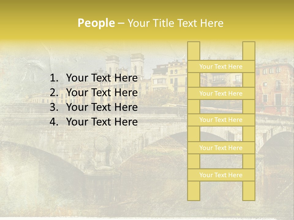 Rural River Lantern PowerPoint Template