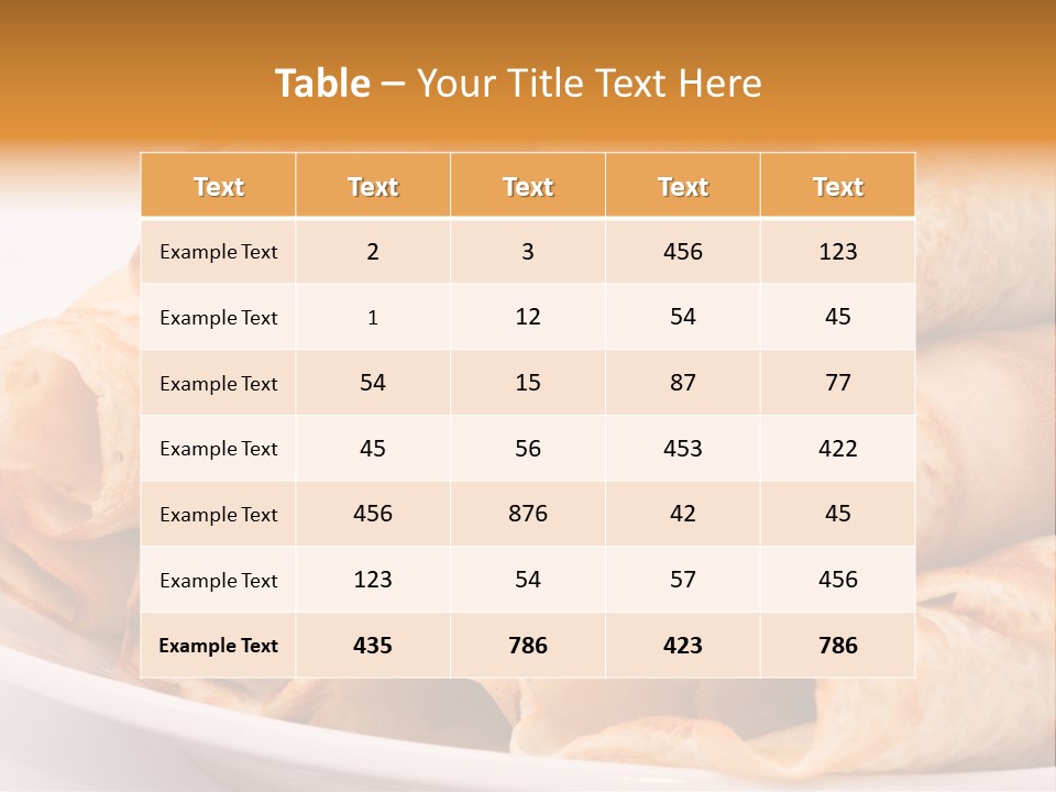 Background French Crepe PowerPoint Template