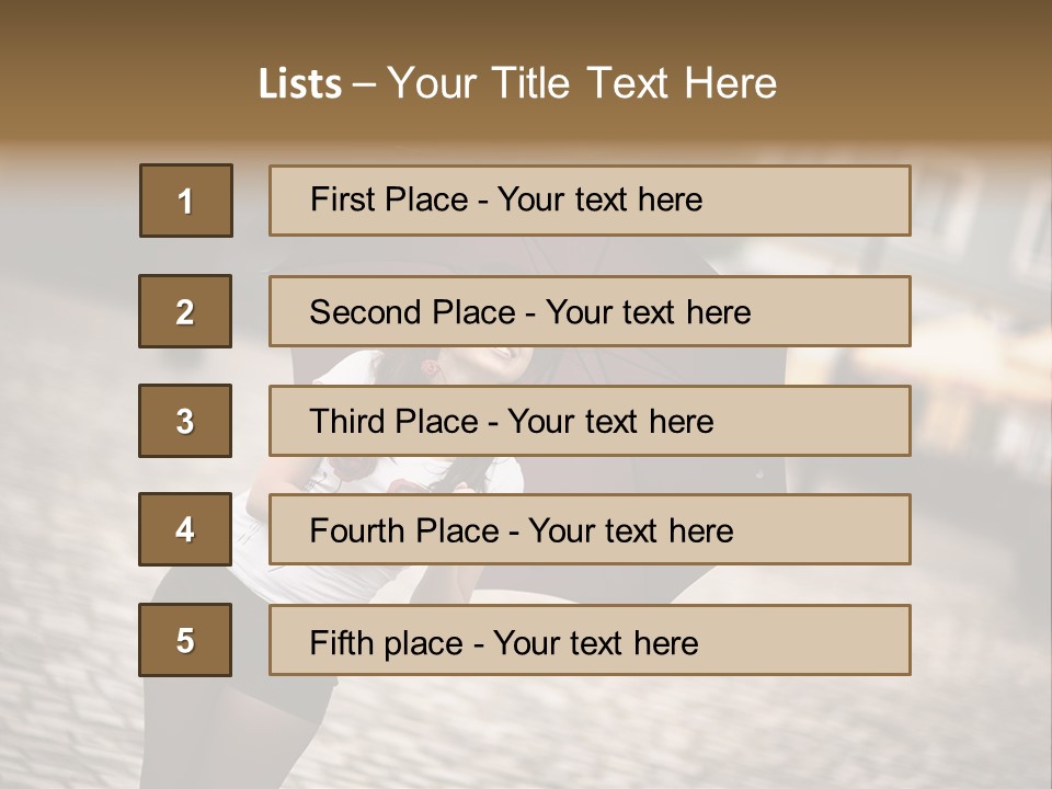 Beautiful Active Fashionable PowerPoint Template
