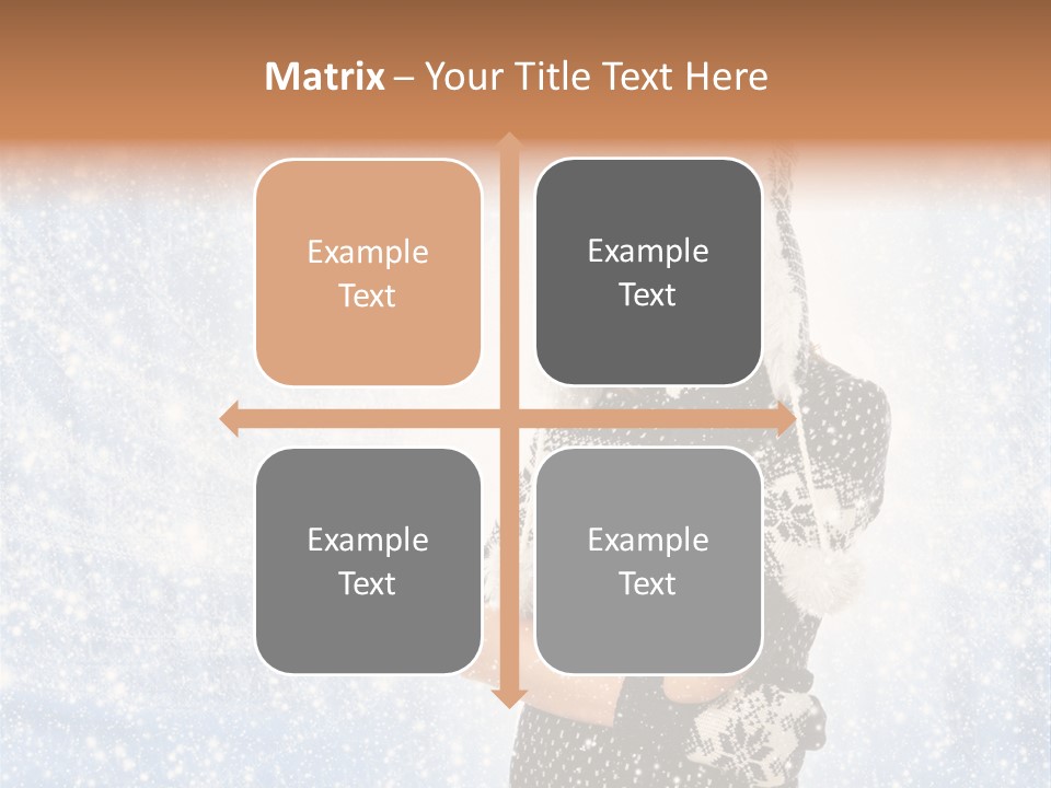 January Female Cold PowerPoint Template