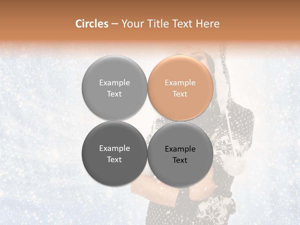 January Female Cold PowerPoint Template