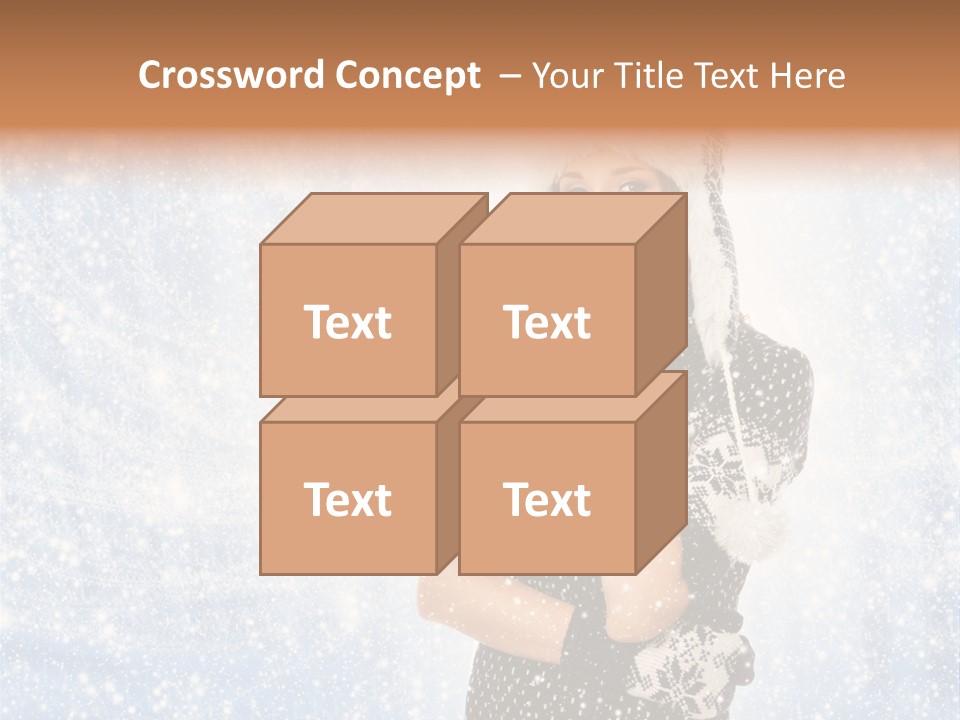 January Female Cold PowerPoint Template