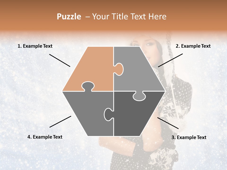 January Female Cold PowerPoint Template