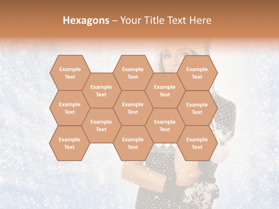 January Female Cold PowerPoint Template