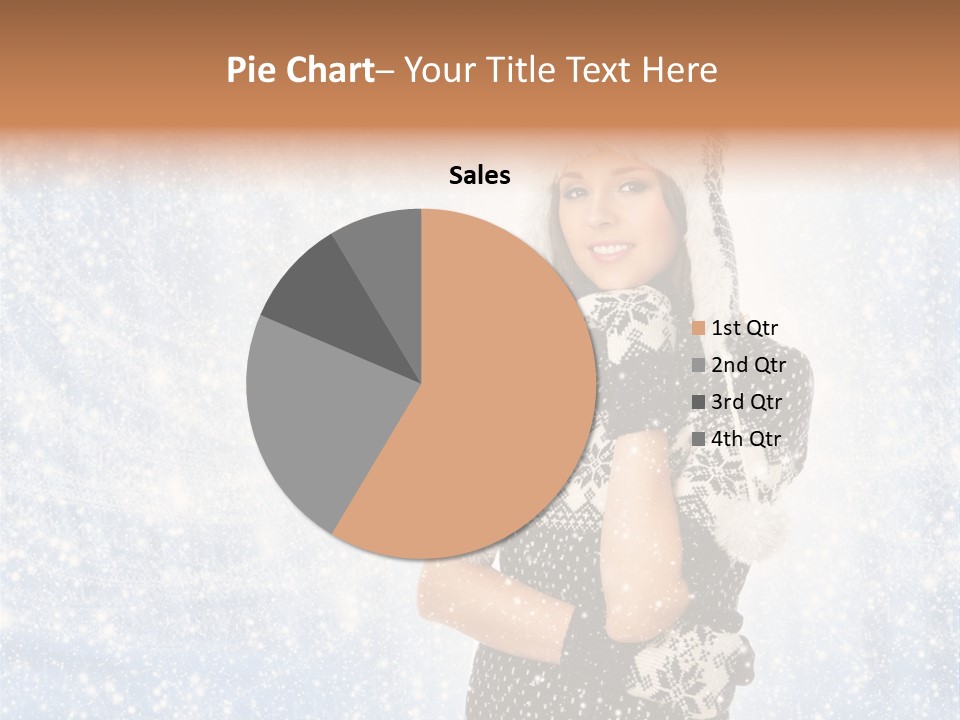 January Female Cold PowerPoint Template