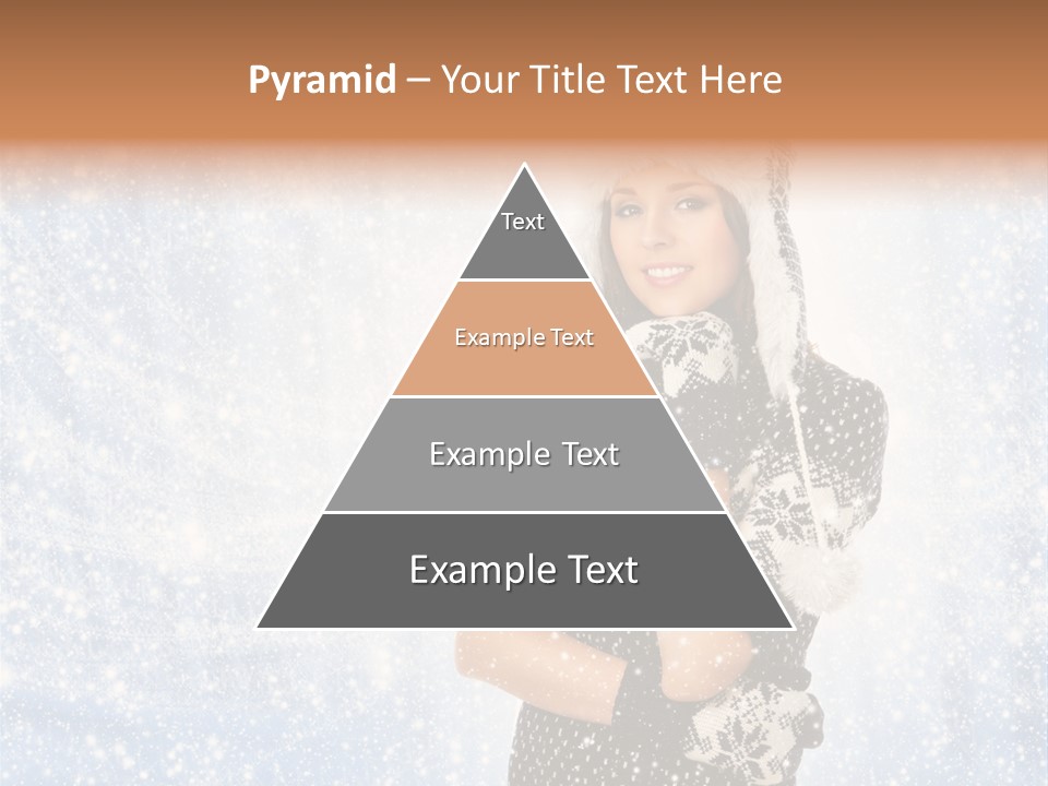 January Female Cold PowerPoint Template
