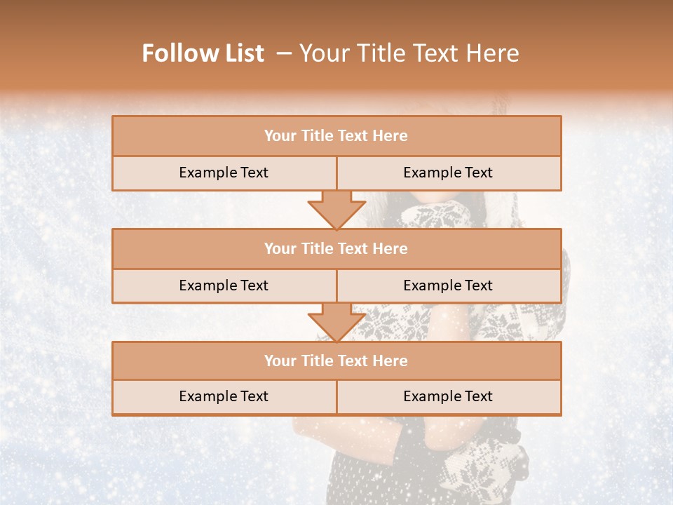 January Female Cold PowerPoint Template