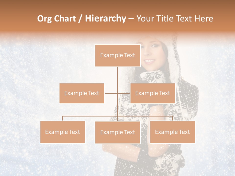 January Female Cold PowerPoint Template