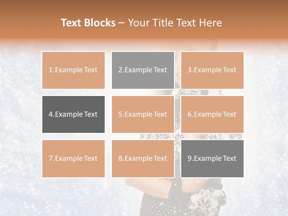 January Female Cold PowerPoint Template