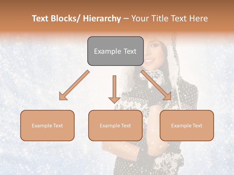 January Female Cold PowerPoint Template