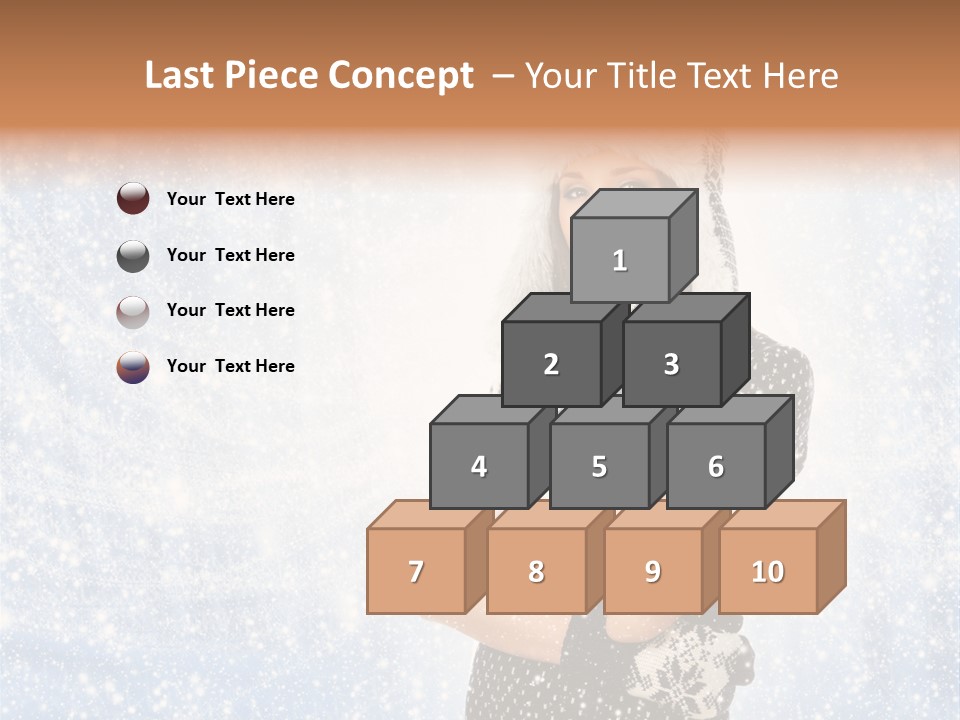 January Female Cold PowerPoint Template