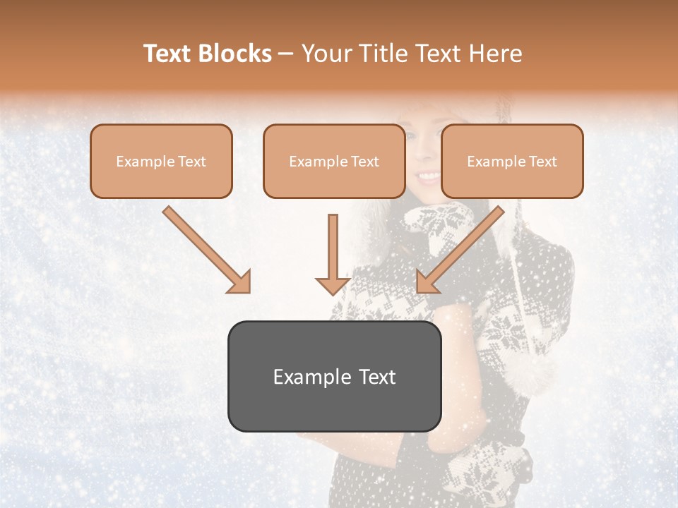 January Female Cold PowerPoint Template