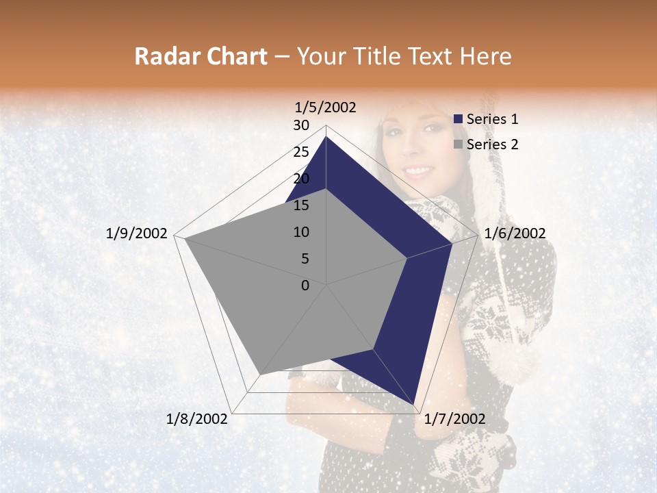 January Female Cold PowerPoint Template