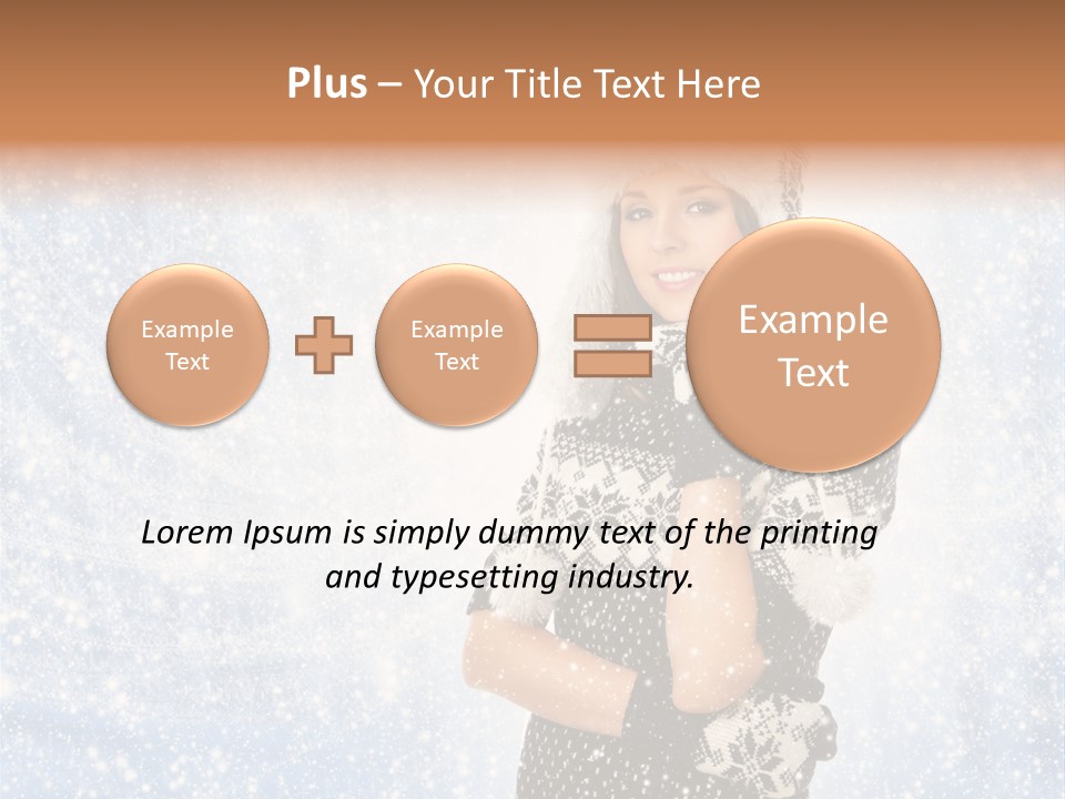 January Female Cold PowerPoint Template