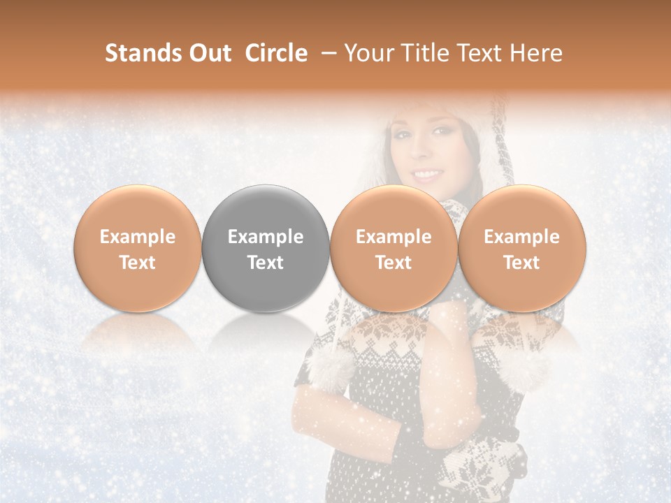 January Female Cold PowerPoint Template