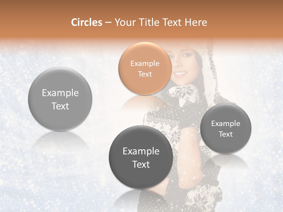January Female Cold PowerPoint Template