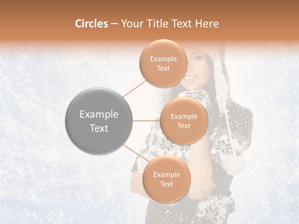 January Female Cold PowerPoint Template