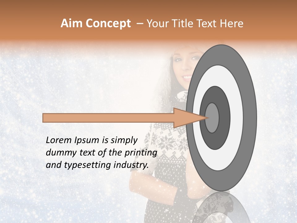January Female Cold PowerPoint Template