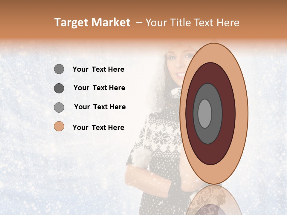 January Female Cold PowerPoint Template