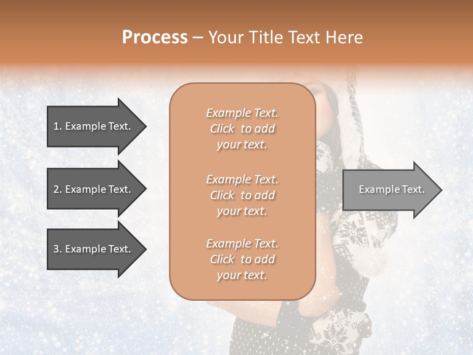 January Female Cold PowerPoint Template