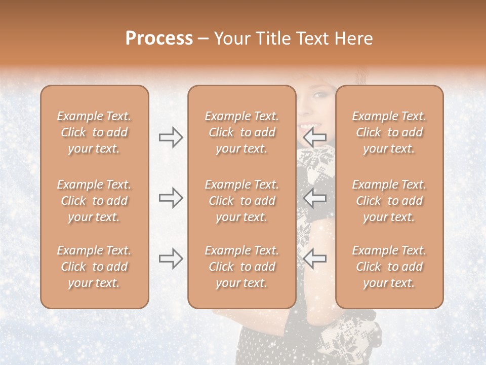 January Female Cold PowerPoint Template