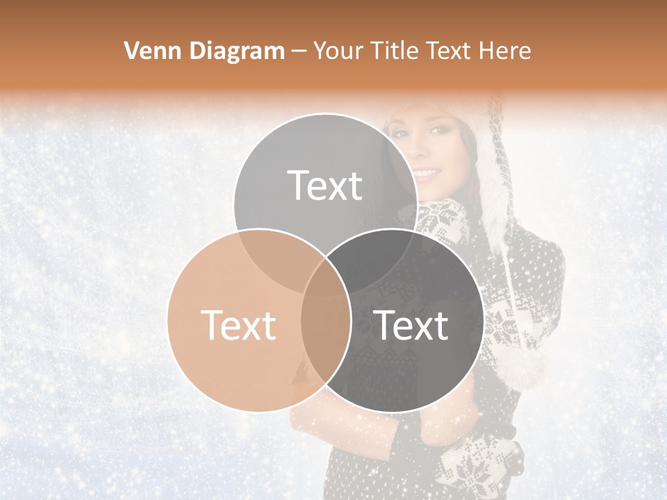 January Female Cold PowerPoint Template
