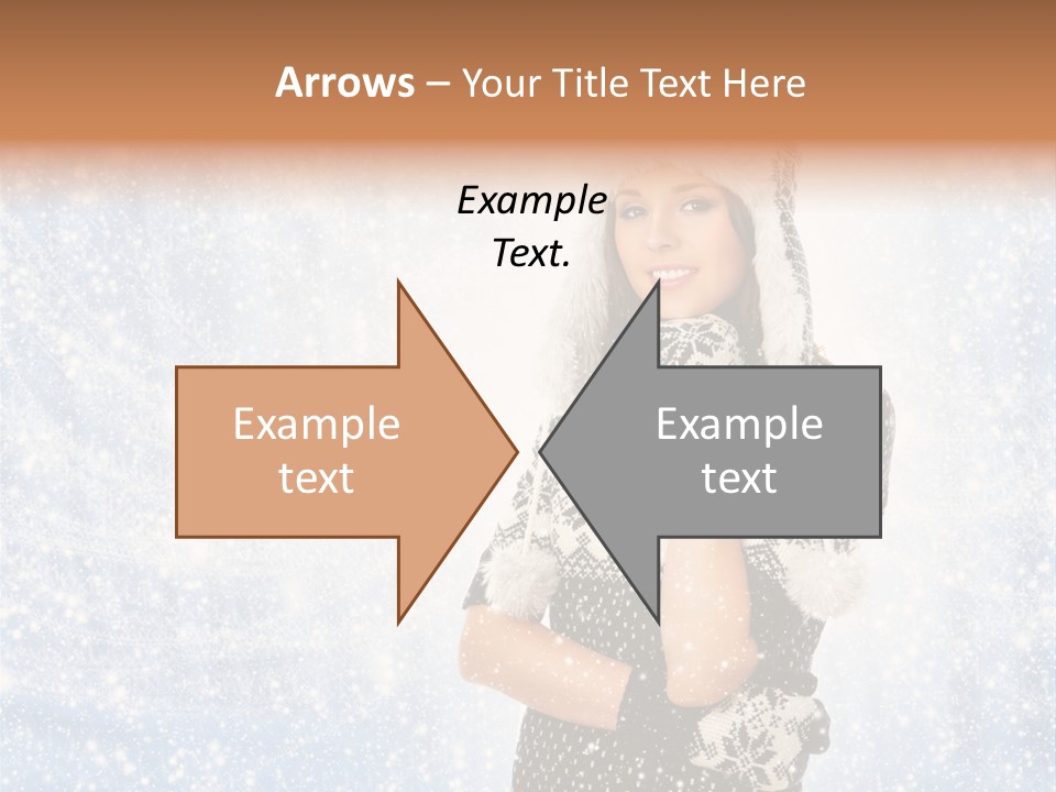 January Female Cold PowerPoint Template