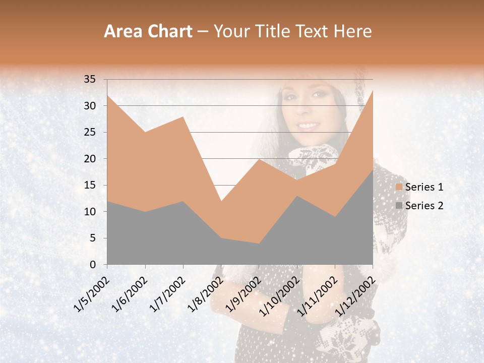January Female Cold PowerPoint Template