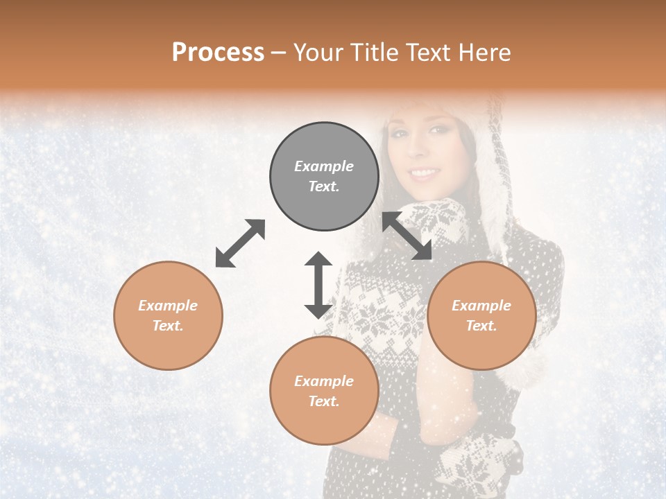 January Female Cold PowerPoint Template