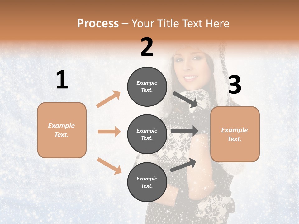 January Female Cold PowerPoint Template
