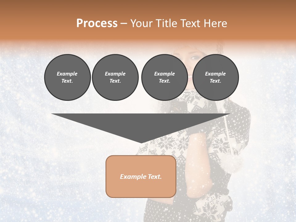 January Female Cold PowerPoint Template