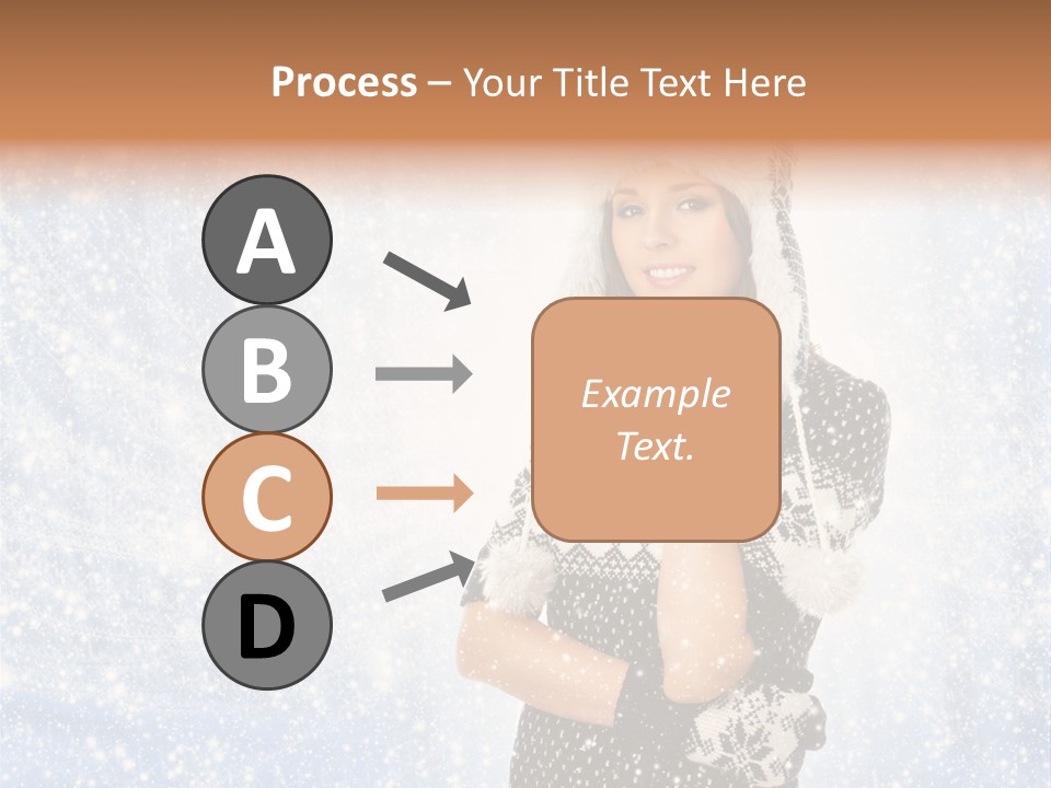 January Female Cold PowerPoint Template